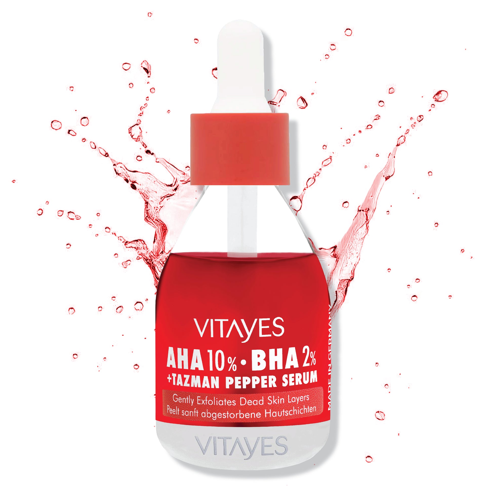 VITAYES b!right AHA 10% + BHA 2% Tazman Pepper Peeling-Serum 30 ml