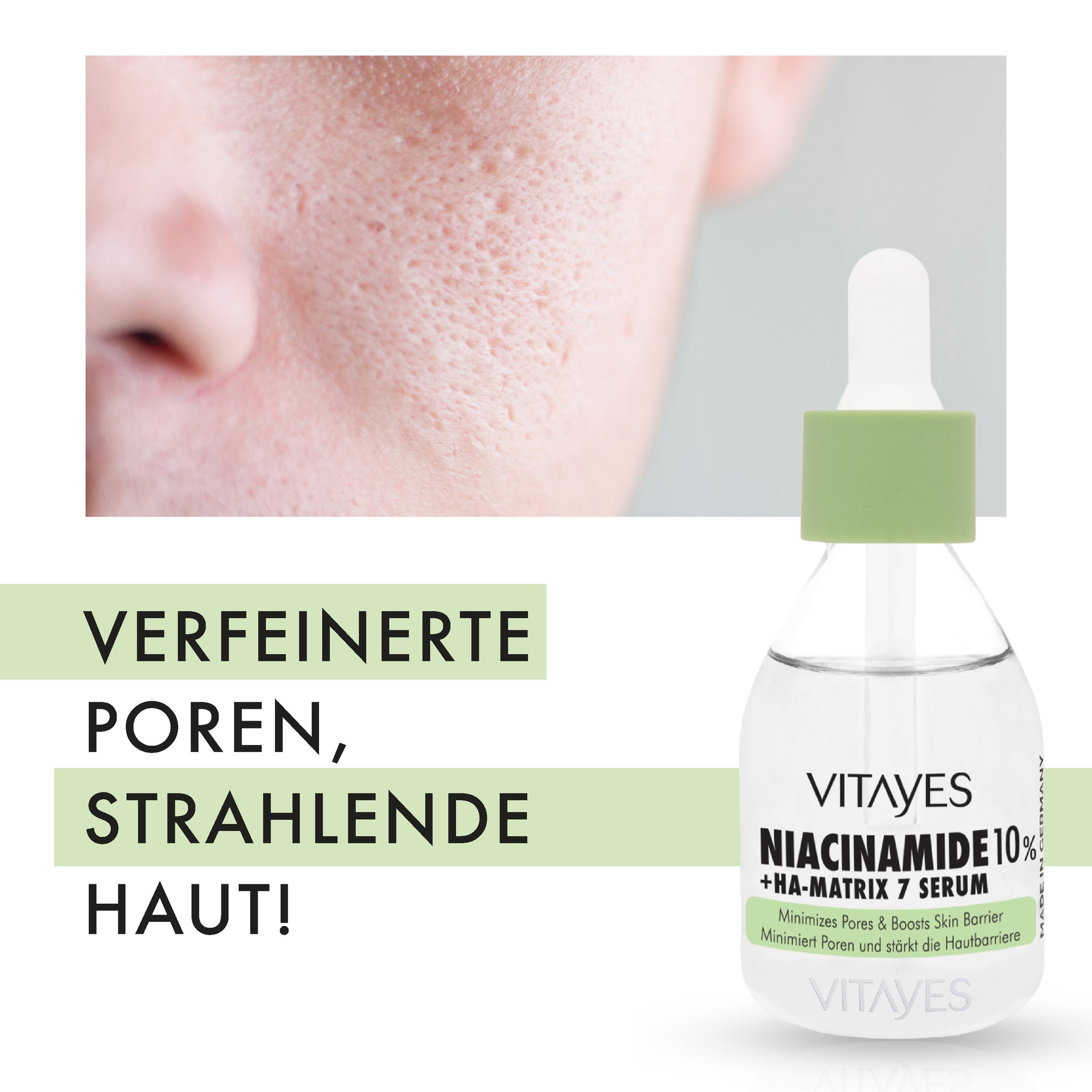 VITAYES b!right Niacinamide 10% & Hyaluronsäure Serum 30 ml